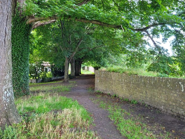 chemin le long des remparts de Bergues