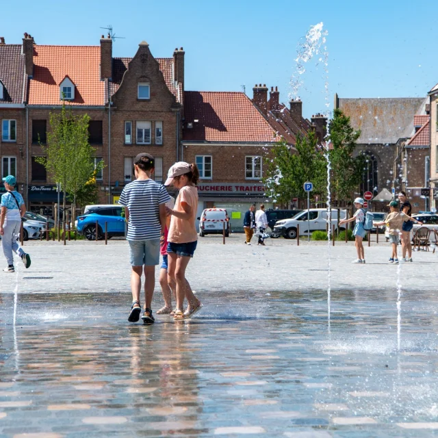 Jets d'eau - Place de Bergues