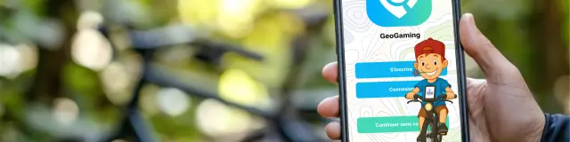 Geogaming, application de chasse au trésor numérique à faire en vélo