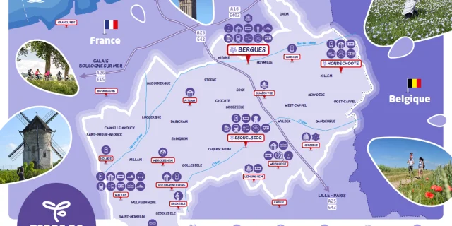 Carte touristique Terre de Flandre Tourisme