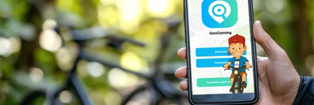 Geogaming, application de chasse au trésor numérique à faire en vélo