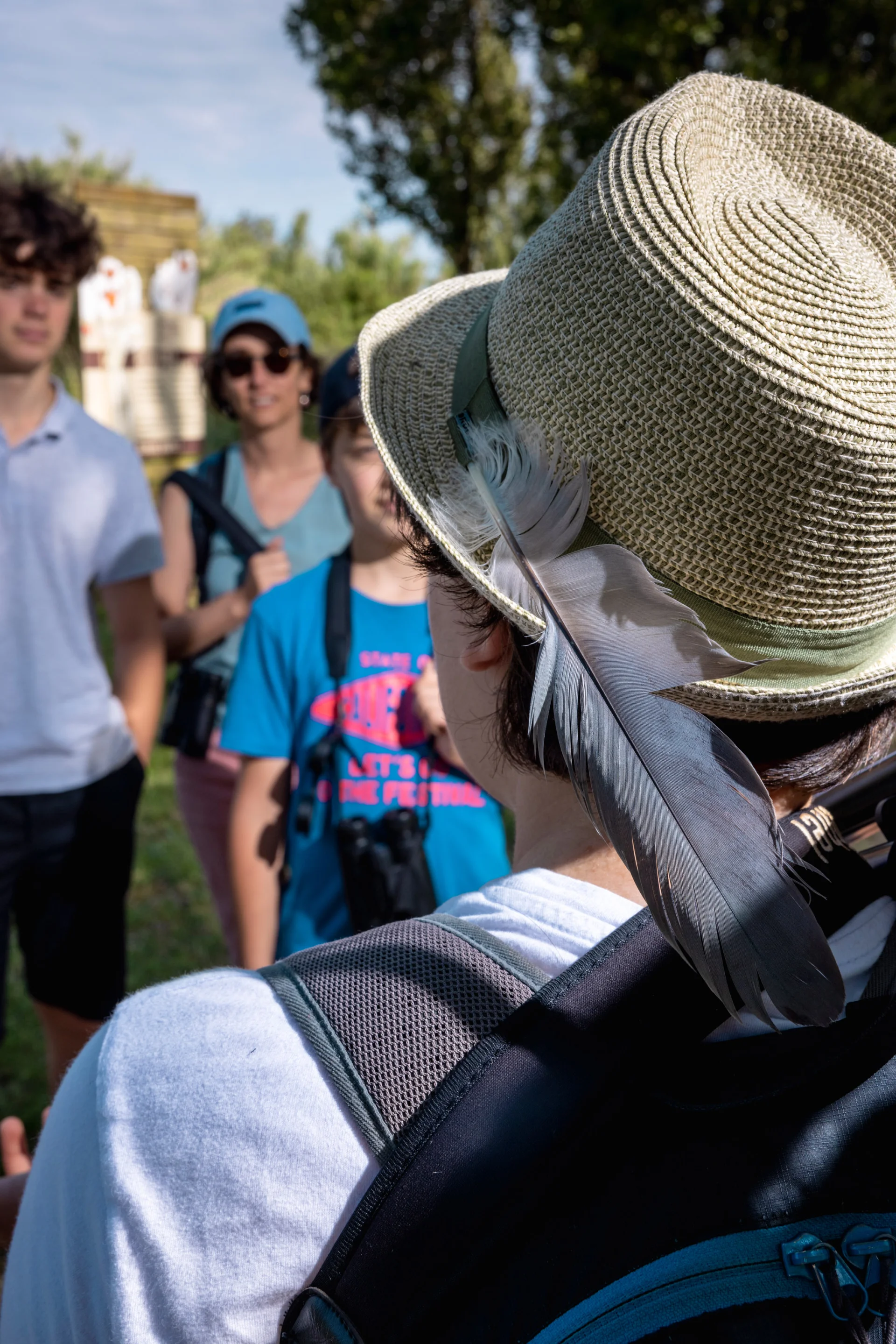 Accueil posté entrée parcours payants Terres d'Oiseaux Guide Nature