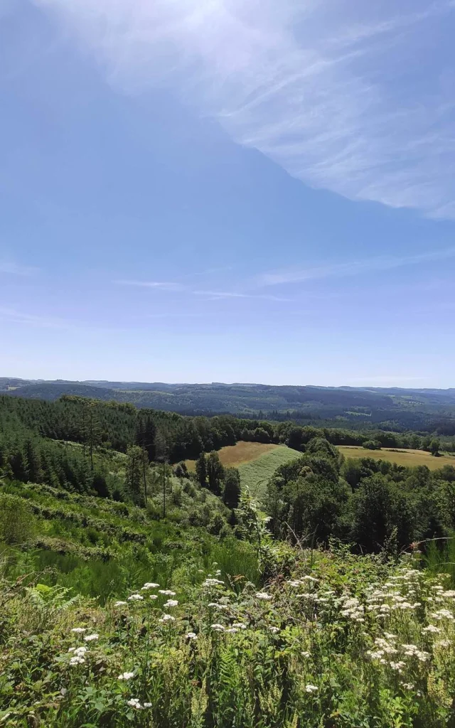 Sentier Les Trois Croix Puy Lagarde A Beaumont Du Lac Vue Sur Le Plateau De Millevaches