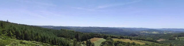 Sentier Les Trois Croix Puy Lagarde A Beaumont Du Lac Vue Sur Le Plateau De Millevaches