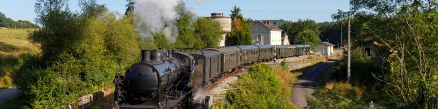 Train à vapeur en Limousin