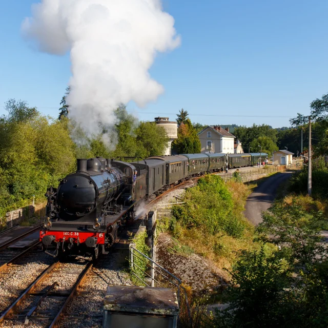 Train à vapeur en Limousin