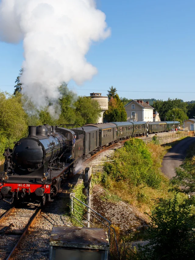 Train à vapeur en Limousin