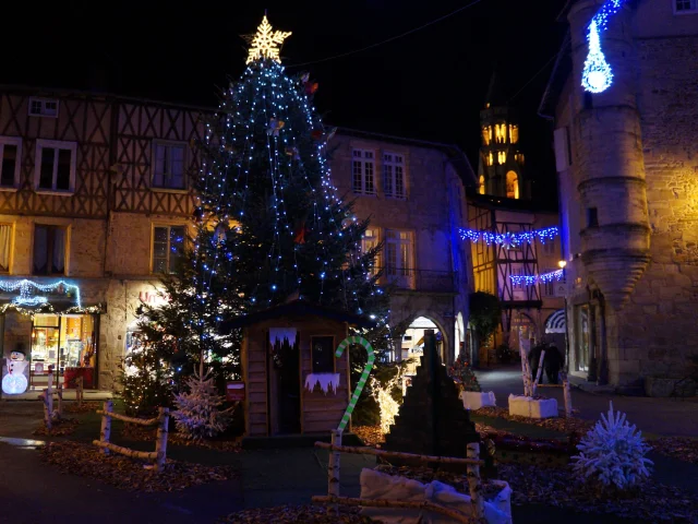 Les illuminations de Noël à Saint-Léonard de Noblat
