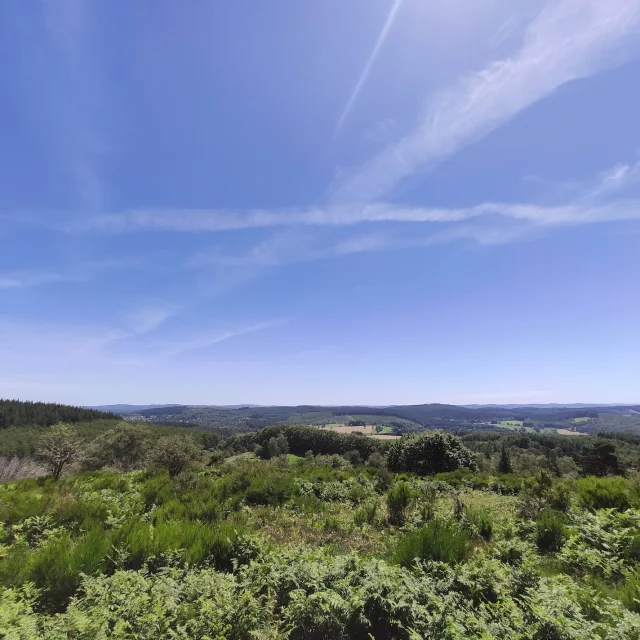 Vue Sur Le Plateau De Millevaches Puy Labesse Peyrat Le Chateau