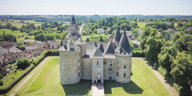 Château de Bonneval vue aérienne