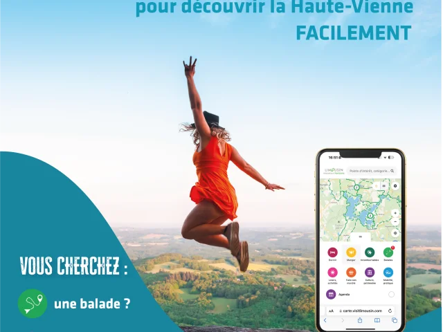 Affiche carte interactive Limousin Nouveaux Horizons