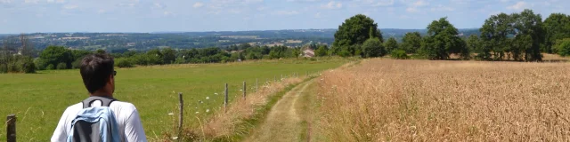 Balades et les randonnées autour d'Aixe-sur-Vienne en Limousin - Sentier des écrevisses à Bosmie l'Aiguille