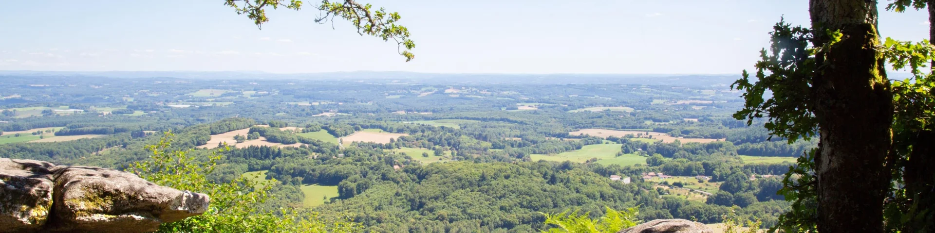 The Pierre Branlante and its panoramic view of the Limousin - The Chemin des Kaoliniers walk in La Jonchère-Saint-Maurice