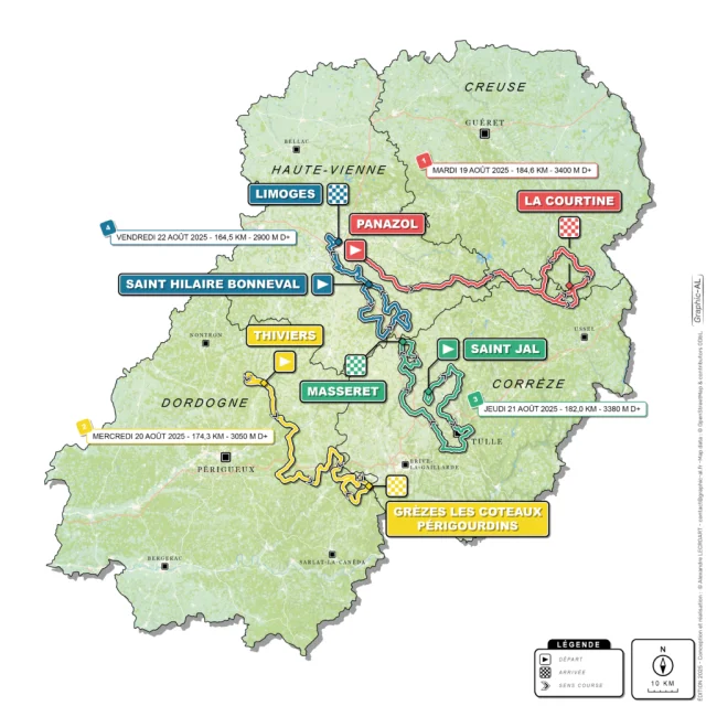 Tour Du Limousin 2025 General Map