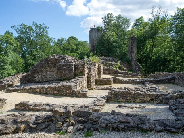 Ruines De La Forteresse De Chalucet Domaine De Ligoure