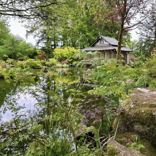 Guided tour of the Japanese garden Fukutsu-En a remarkable garden in Haute-Vienne