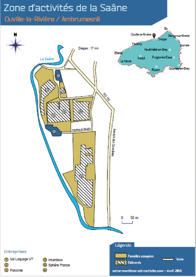 Plan ZA Ouville La Rivière