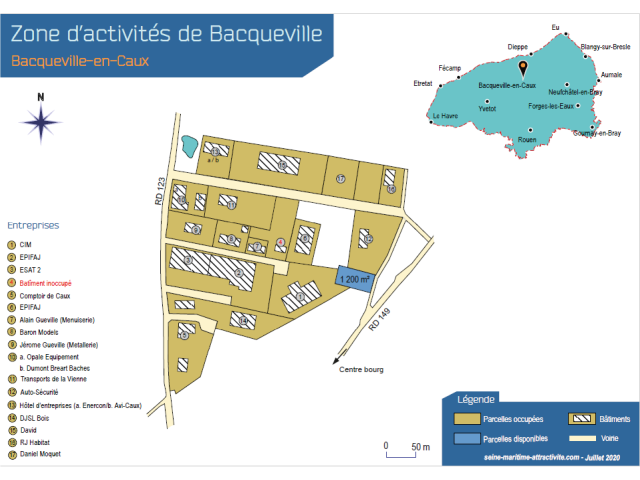 Plan Za Bacqueville En Caux