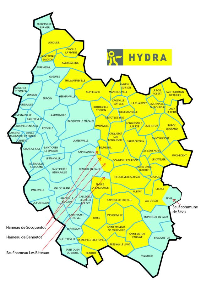 Carte Hydra Eau Potable