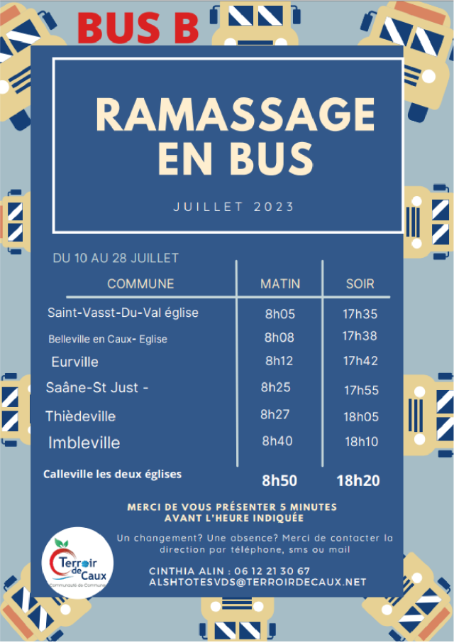 Bus B Alsh Totes Juillet 2023