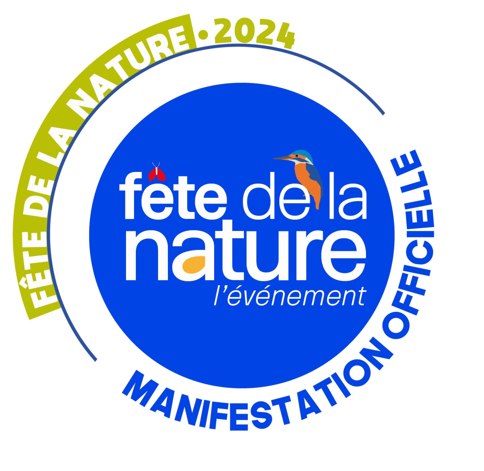 Macaron Manifestation Officielle 2024 Logo