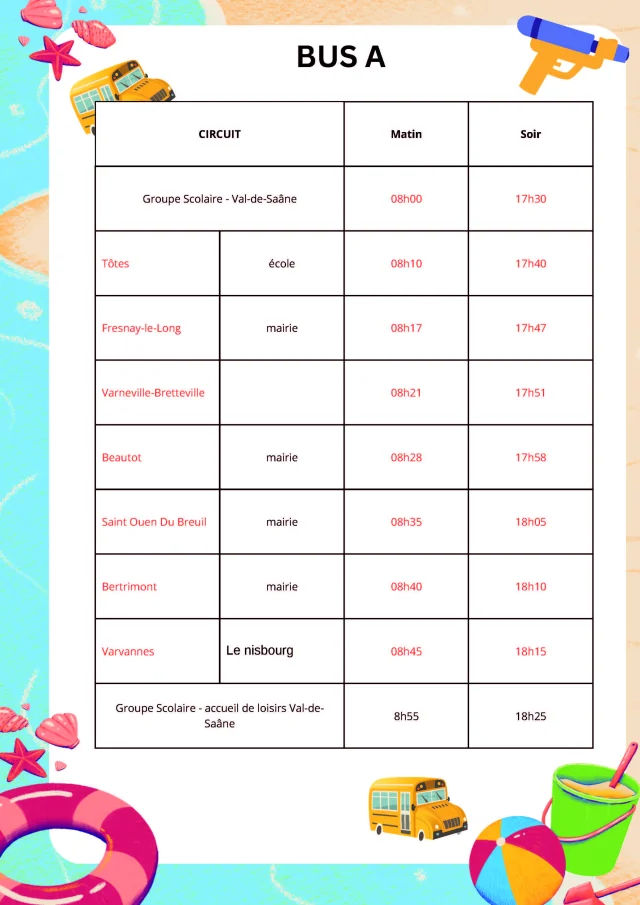 Ramassage En Bus Page 1