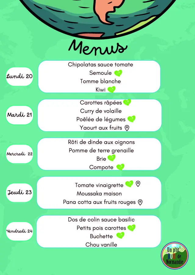 Menus Page 3