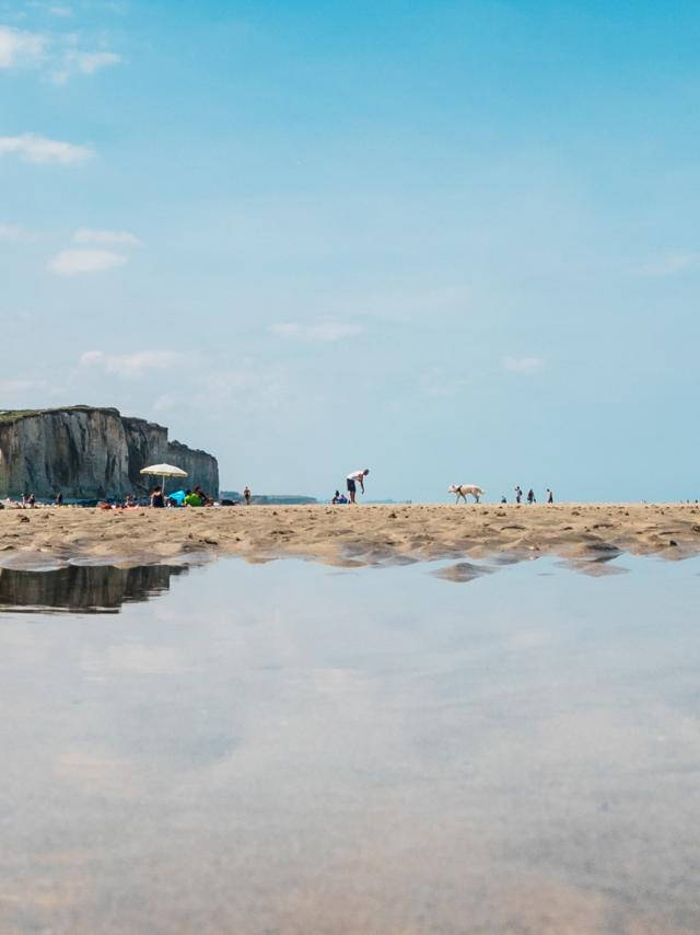 Plage de Quiberville, marée basse