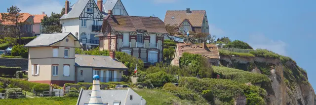 La promenade sur la plage de Quiberville-sur-Mer en Normandie