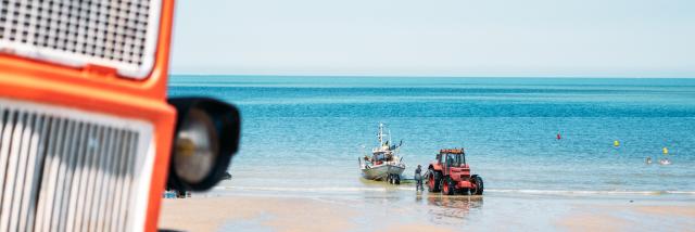 Rückkehr vom Angeln Quiberville