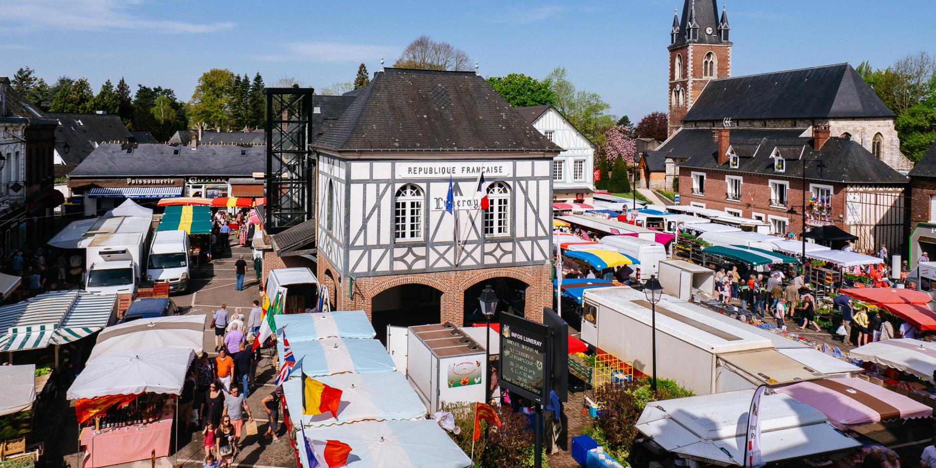 Le marché de Luneray
