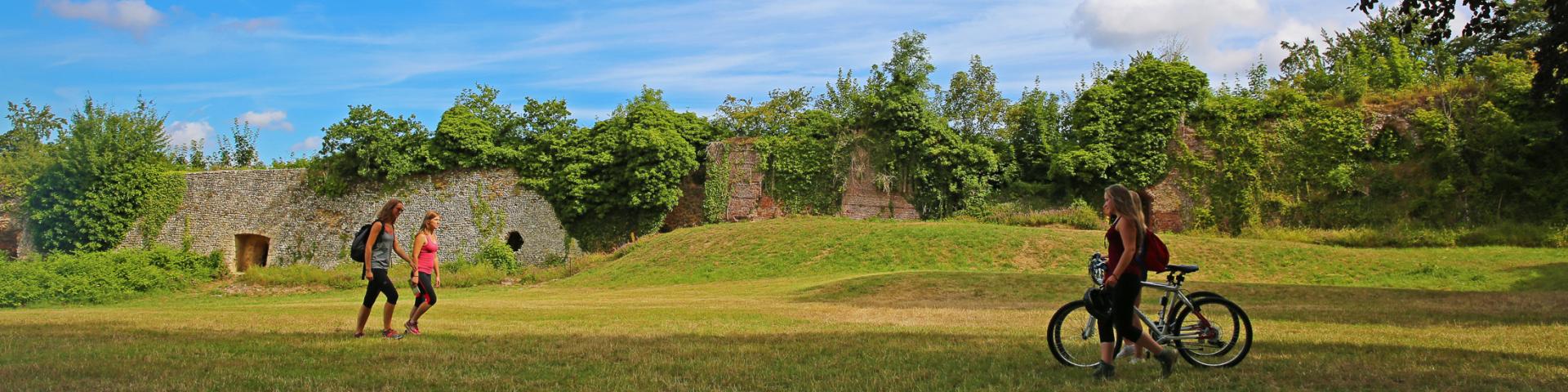 The ruins of the castle Gauthier Giffard