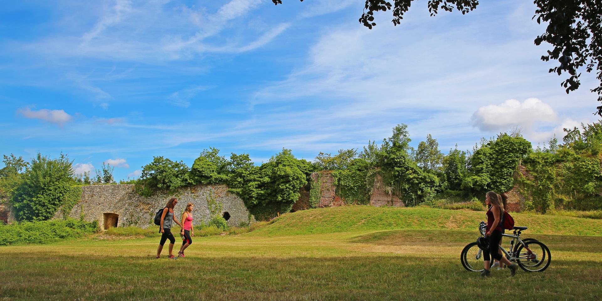 The ruins of the castle Gauthier Giffard