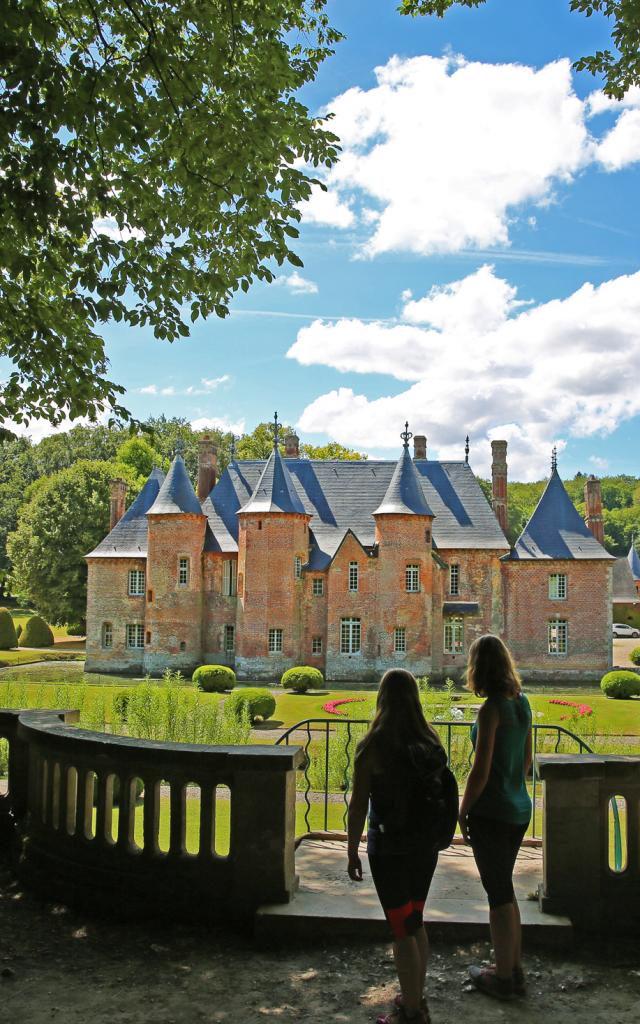 Point de vue sur le château d'Imbleville