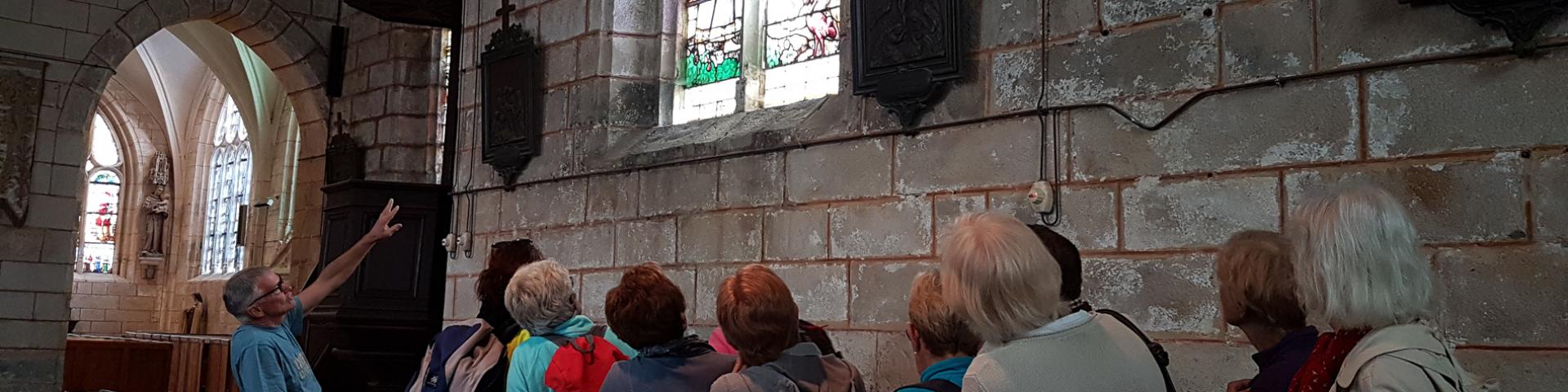 Interior visit to the church of St. Peter Auppegard