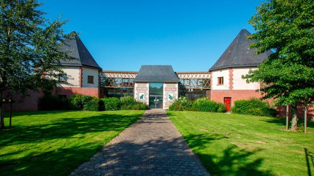 France,Entrée de la maison de la chasseregion normandie, seine maritime, terroir de caux, belleville en caux, federation de chasse,