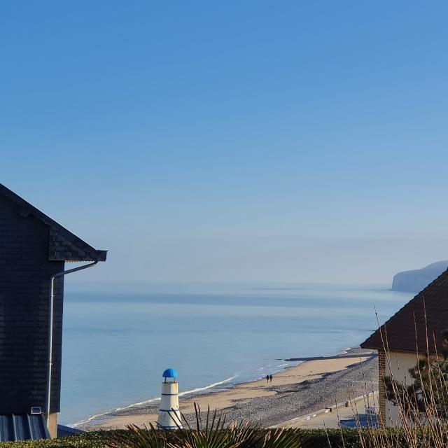 Vue sur la mer à Quiberville