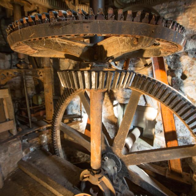 france, region normandie, seine maritime, terroir de caux, saint nicolas de folleville, moulin de larbalete; m Tacoen, visite lors des journées du patrimoine,