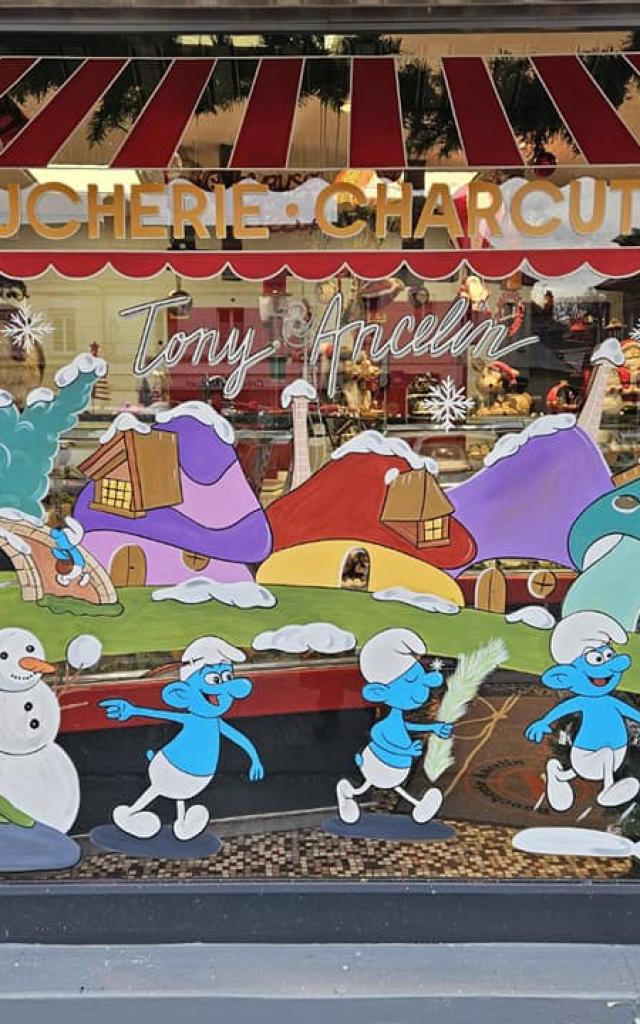 Vitrine Boucherie Ancelin 2023 © Lola Maldi