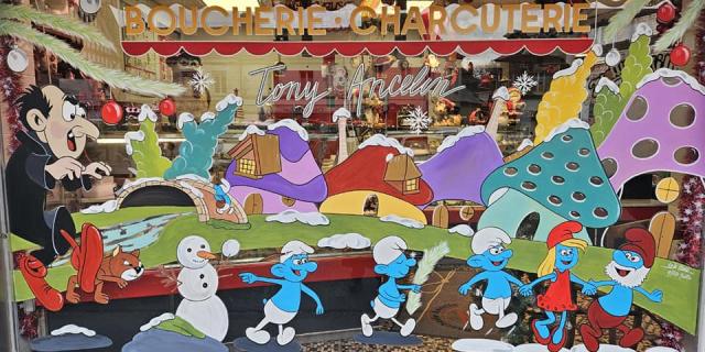 Vitrine Boucherie Ancelin 2023 © Lola Maldi