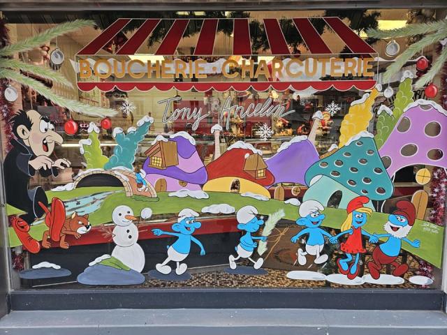 Vitrine Boucherie Ancelin 2023 © Lola Maldi