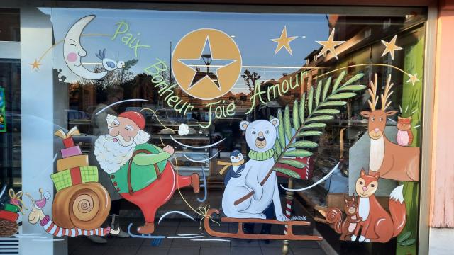 Vitrine Boulangerie Noel 2023 ©Lola Maldi