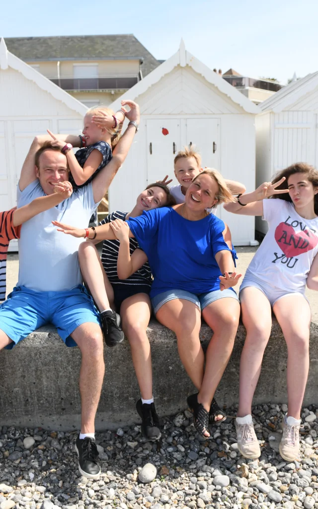 En famille sur la plage de Quiberville