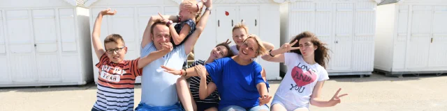En famille sur la plage de Quiberville