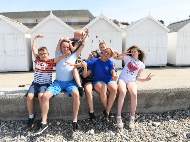 En famille sur la plage de Quiberville
