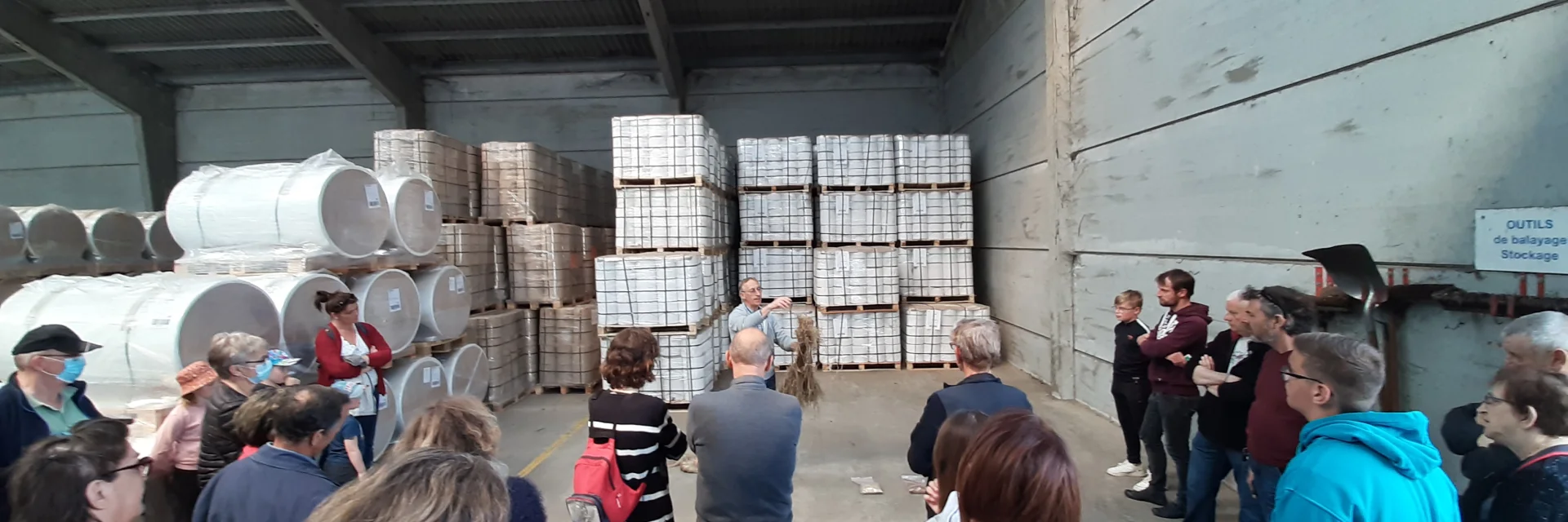 Visite de la linerie