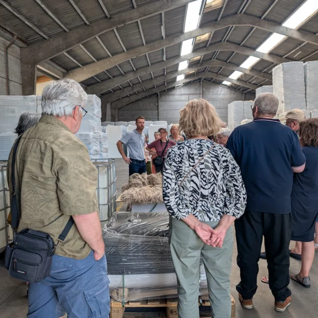 Visite de la linerie