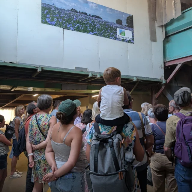 Visite de la linerie