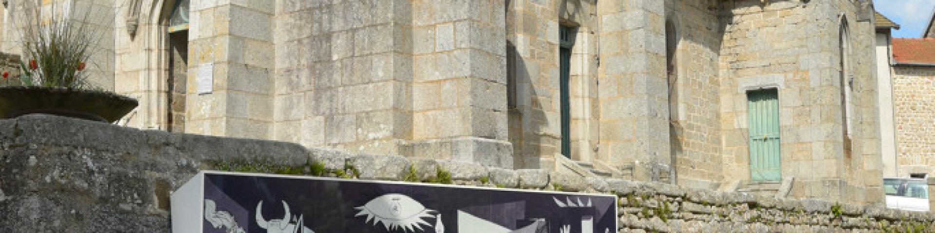 Reproduction de Guernica à Crocq dans la Creuse