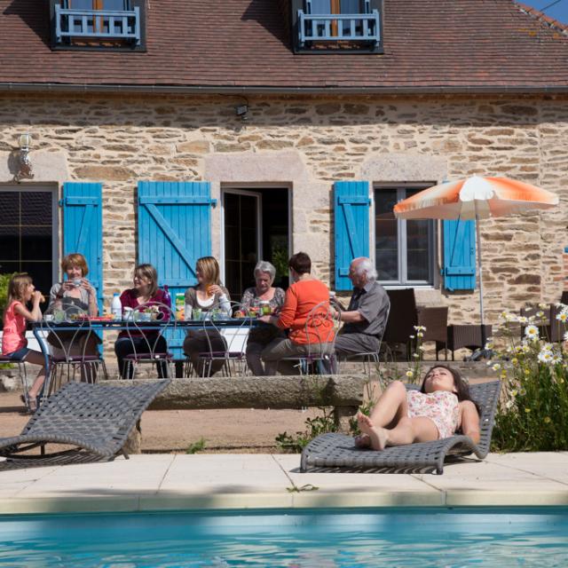 Repas en famille en Creuse, Creuse, Nouvelle Aquitaine, Limousin